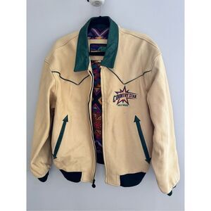 Tony Nowak Collection Country Star Hollywood Vintage Leather Retro Jacket, Large